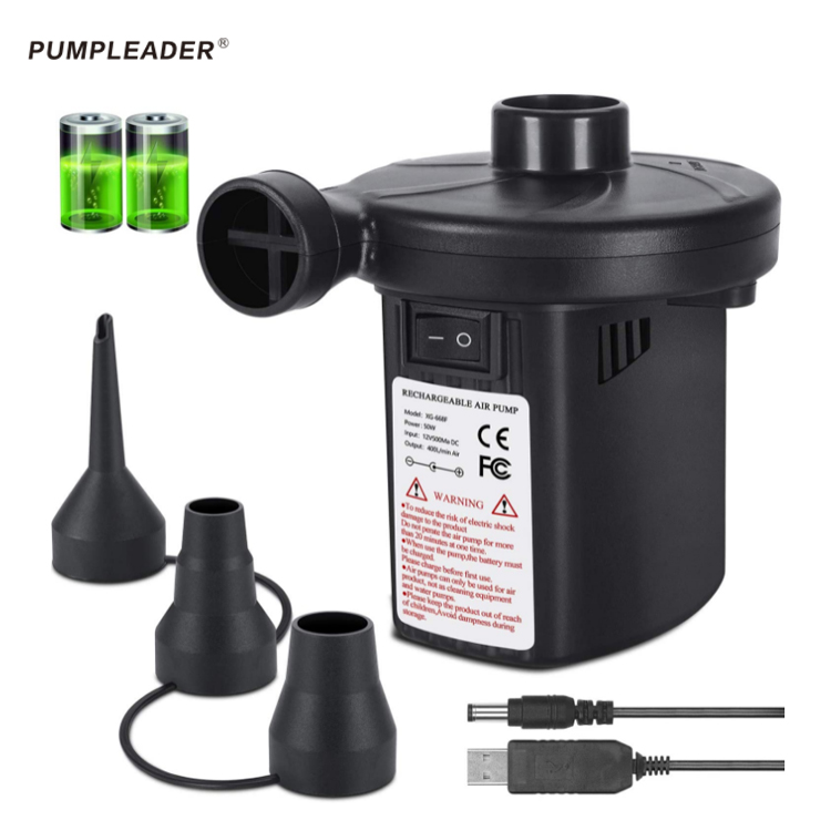 USB rechargeable air pump